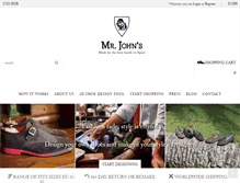 Tablet Screenshot of mrjohnshoes.com